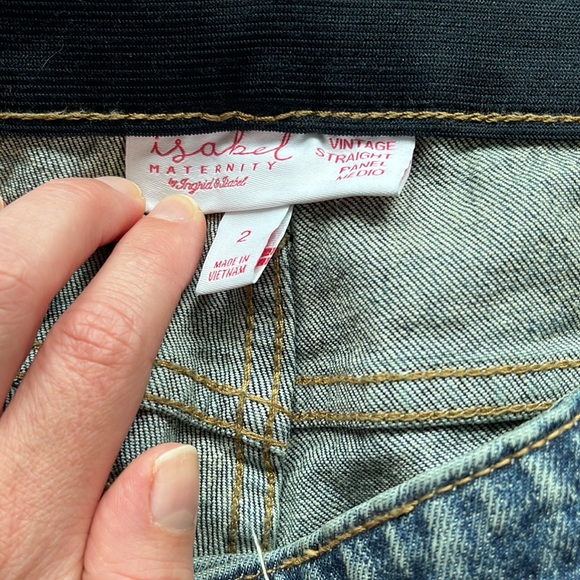 Isabel Maternity straight leg jeans size 2 - Picture 2 of 3